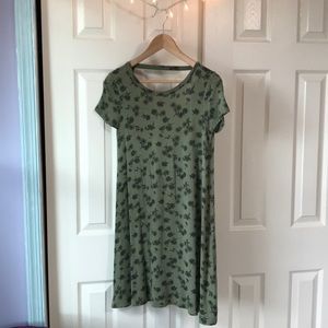 Green Floral Dress